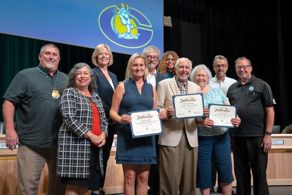 Board Honors Principal Dan Barnes