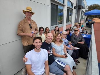 Swaim Family on Grad Porch